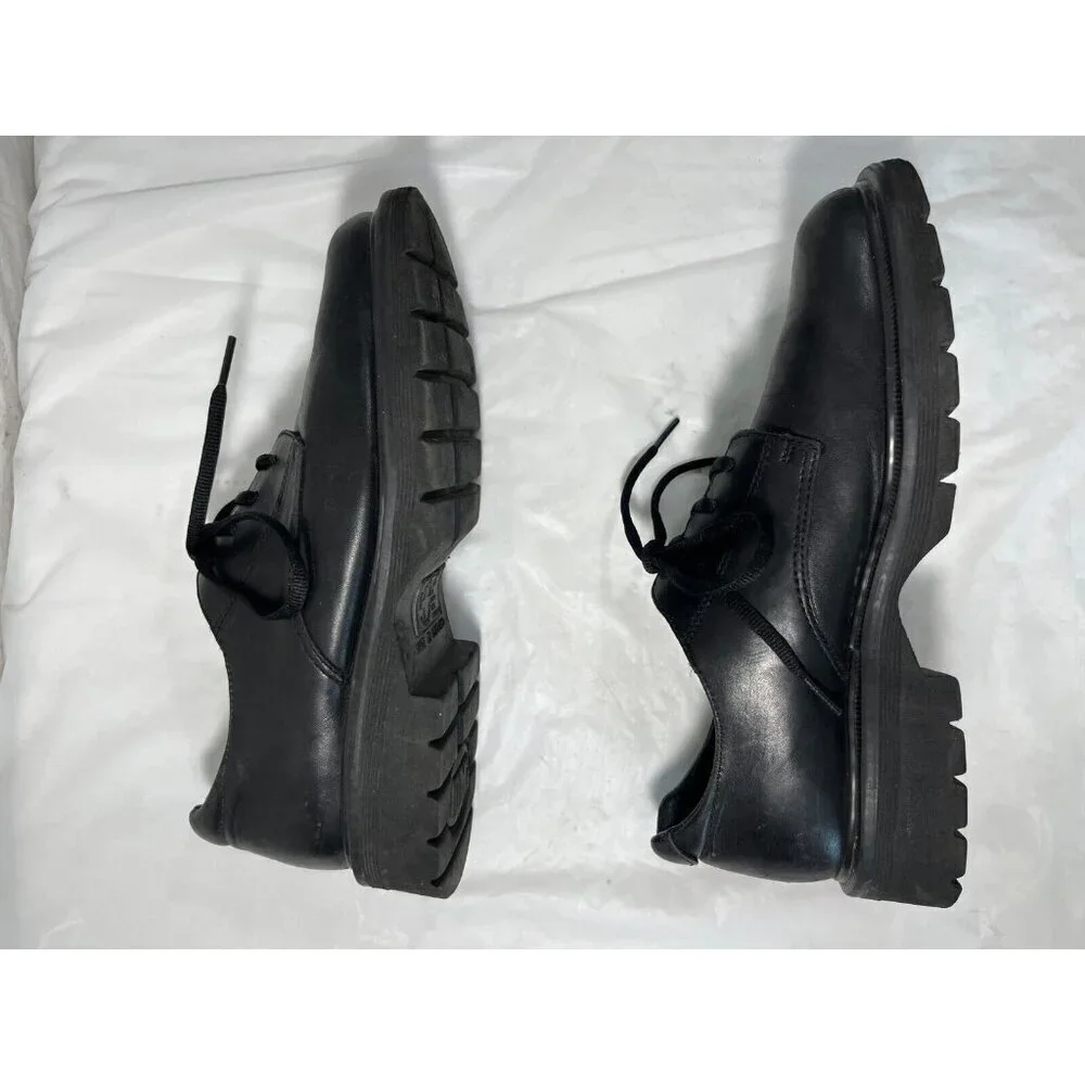 Dr Martens 9258 PLATFORM ENGLAND Black Leather Lace Up Shoes Men's SIZE 9